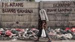 Jorok! Tumpukan Sampah di Depan Tulisan Dilarang Buang Sampah
