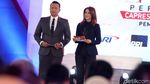 Pesona Ira Koesno Kawal Debat Capres Perdana