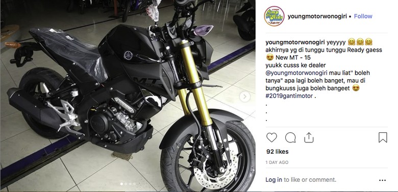 Yamaha MT-15 Sudah Masuk Indonesia?