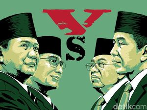 Survei LSI Denny JA: Selisih Elektabilitas Jokowi dan Prabowo 20%