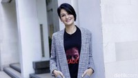 Rima Melati saat ditemui di Epicentrum, Kuningan, Jakarta Selatan pada Kamis (17/1). Pool/Palevi S/detikFoto.