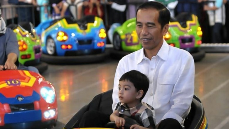 Melepas Kangen, Jokowi Habiskan Waktu Bermain dengan Jan Ethes