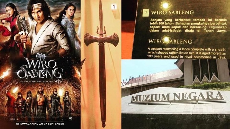 Kapak Wiro Sableng asli dalam promosi filmnya di Malaysia (20th Century Fox Malaysia/Facebook) Kapak Wiro Sableng asli dalam promosi filmnya di Malaysia (20th Century Fox Malaysia/Facebook)
