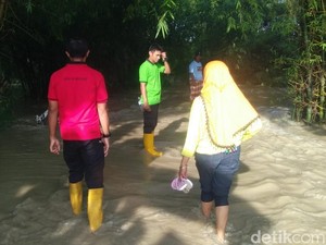 Tanggul Jebol dan Sungai Meluap, Rumah Warga Bojonegoro Terendam