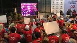 Meriahnya Nobar Debat Capres di Kubu Jokowi dan Prabowo