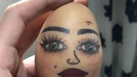 Kentang yang dirias salah satu perias ini diberi nama Mrs Shaniqua. Ada ada aja, ya. Foto: Instagram tartielalani_makeup  