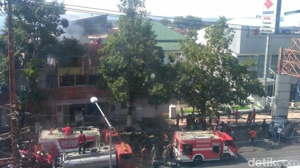Kebakaran Landa Rumah Makan Tertua di Kota Blitar