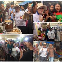 Titiek Soeharto Asyik Belanja Keripik dan Ikan Asin di Pasar Bawah Pekanbaru