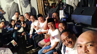 Meriahnya Nobar Debat Capres di Kubu Jokowi dan Prabowo