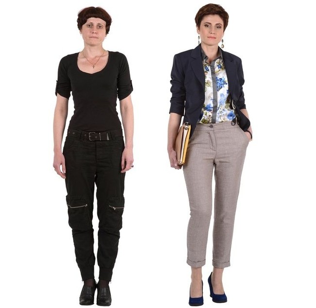 Desainer dan artis asal Latvia, Konstantin Bogomolov mengadakan proyek bersama para siswanya di Bogomolov Image School untuk mengubah penampilan seseorang jadi berbeda 180 derajat. Melibatkan stylist, pakar fashion hingga psikolog, proyek ini mencoba menunjukkan bahwa setiap orang bisa tampil bersinar tanpa harus operasi plastik. Cukup dengan mengubah gaya rambut dan pakai makeup sesuai kepribadian. Foto: Dok. Bogomolov.lv