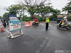 Dua Jalur Jalan Raya Porong Lama Kembali Ditutup, Ini Pantauannya