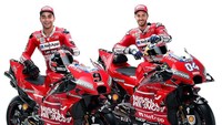Musim lalu Andrea Dovizioso finis runner-up di bawah Marc Marquez dengan 245 poin sementara Danilo Petrucci di posisi kedelapan dengan 144 poin. (www.ducati.com)