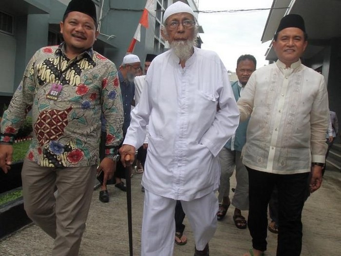 Abu Bakar Baasyir bebas: tetap tolak taat Pancasila akan langsung berdakwah