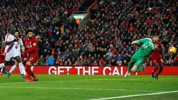 Salah Buat Dua Gol, Liverpool Kalahkan Crystal Palace 4-3