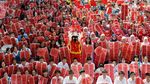 Antusias Guru dan Murid di Malaysia Membuat kaligrafi Sambut Imlek