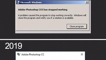 Windows XP dan Windows 10. Foto: Bored Panda