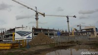 Pekerjaan proyek Bandara Kulon Progo terus dilakukan. Foto: Ristu Hanafi/detikcom