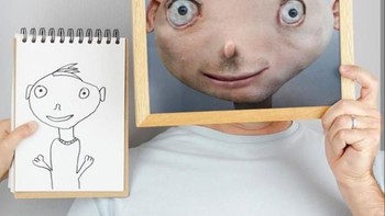 Tom si anak, biasa menggunakan spidol hitam atau pensil untuk berkreasi. Foto: Instagram @thingsihavedrawn