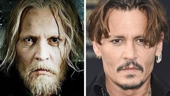 Johnny Depp dalam film Fantastic Beasts: The Crimes of Grindelwald. (Foto: Brightside)