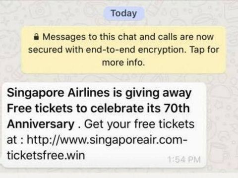 Waspada Penipuan di WhatsApp, Semisal Dapat Tiket Pesawat Gratis