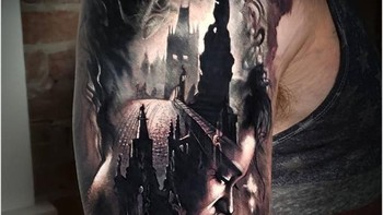 Gambar surealis dalam suguhan tato. (Foto: Brightside)