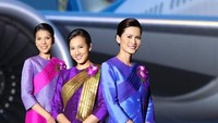 Hong Kong Airlines menampilkan wanita dengan rok serta stocking hitam, terlihat sederhana dan keren. Istimewa/says.com.
