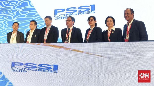 Kongres tahunan PSSI di Hotel Sofitel, Bali, pada 20 Januari 2019. (