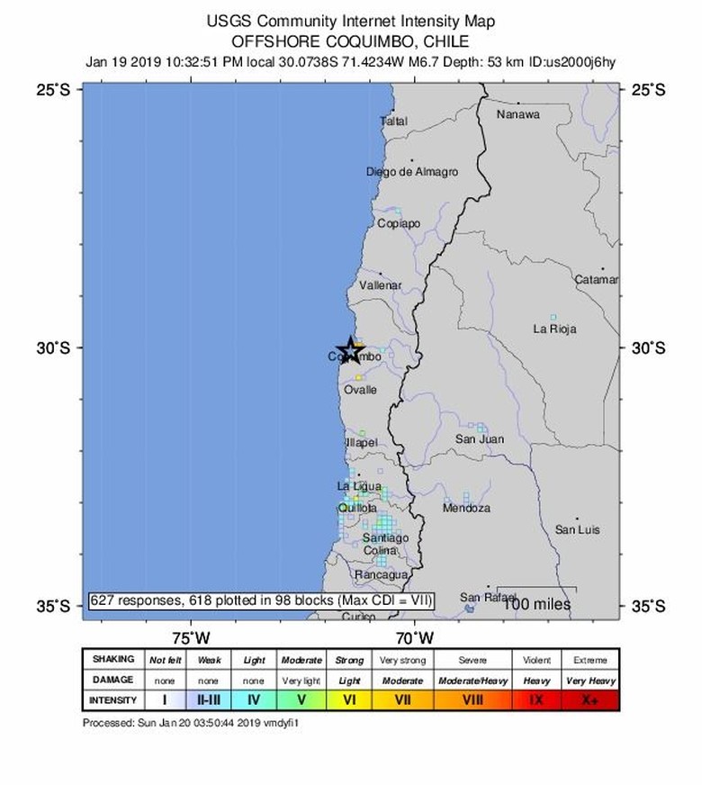 Gempa M 6,7 Guncang Chile Gempa M 6,7 Guncang Chile