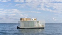 Bangunan ini dapat di lepas-pasang yang membuatnya dapat dipasang dan dipindahkan dengan mudah, baik lewat darat ataupun laut. Istimewa/inhabitat.com.