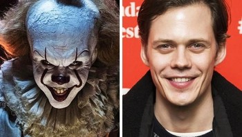 Bill Skarsgård dalam film IT. (Foto: Brightside)