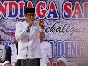 Sandiaga: Masyarakat Bawah Punya Aspirasi, Jangan Dibilang Sandiwara