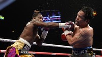 Kemenangan ini membuat petinju berjuluk Pacman itu mempertahankan sabuk juara dunia tinju WBA kelas welter. Demikian diberitakan Sky Sports. Joe Camporeale-USA TODAY Sports Via REUTERS.