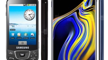 Galaxy I7500 dan Galaxy Note 9 Foto: Phone Arena