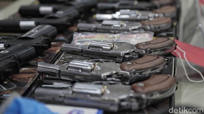 Puluhan Air Gun Ilegal Disita Polres Pelabuhan Tanjung Priok