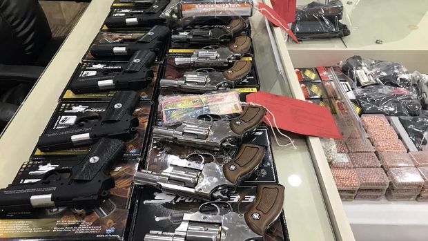 Air gun yang disita polisi.