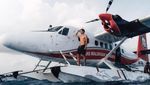 Foto: Pesawat Amphibi dan Pilot Nyeker di Maldives