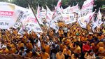 Penampakan Massa Hanura yang Geruduk KPU