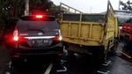 Ditabrak Truk, Yuki Pas Band Luka Berat, Mobilnya Ringsek