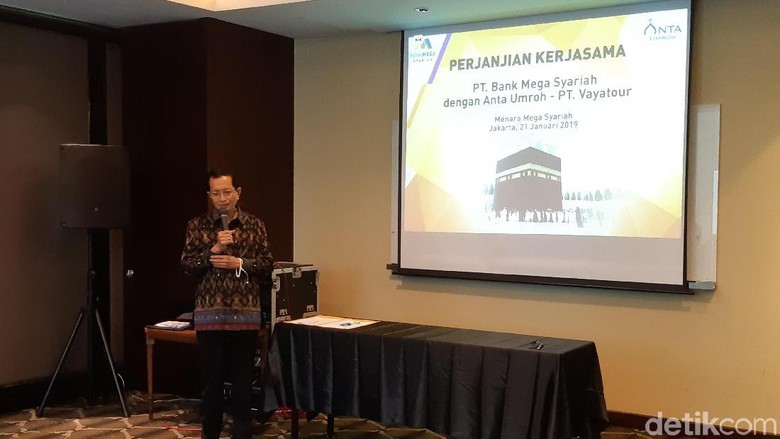 Foto: Anta Umroh melakukan MoU dengan Bank Mega Syariah (Masaul/detikTravel) Foto: Anta Umroh melakukan MoU dengan Bank Mega Syariah (Masaul/detikTravel)
