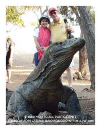 Tedjo Iskandar saat mengunjungi TN Komodo (dok Tedjo Iskandar)