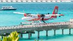 Foto: Pesawat Amphibi dan Pilot Nyeker di Maldives