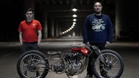 Motor buatan builder Indonesia Tosan Adji yang merupakan hasil kolaborasi dari Lufti Ardika dengan Andhika Pratama berhasil terpilih menjadi 3 besar The King of Motor Bike Expo 2019. Foto: Dok. Suryanation Motorland