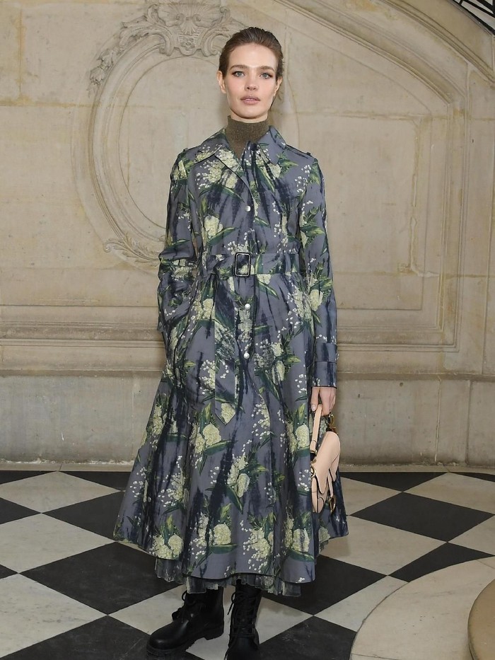 PARIS, FRANCE - JANUARY 21: Natalia Vodianova attends the Christian Dior Haute Couture Spring Summer 2019 show as part of Paris Fashion Week on January 21, 2019 in Paris, France. (Photo by Pascal Le Segretain/Getty Images)