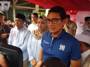 Sandiaga Diteriaki Pendukung Jokowi di Wonogiri