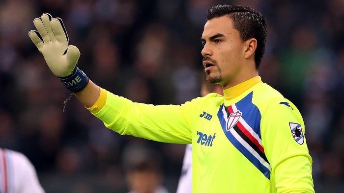 EMPOLI, ITALY - DECEMBER 22: Mulyadi Emil Audero of UC Sampdoria in action during the Serie A match between Empoli and UC Sampdoria at Stadio Carlo Castellani on December 22, 2018 in Empoli, Italy.  (Photo by Gabriele Maltinti/Getty Images)