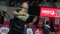 Sony Dwi Kuncoro berhasil memetik hasil positif ketika menjalani kualifikasi pertama ajang Indonesia Masters 2019.