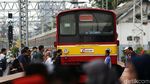 Suasana Stasiun Manggarai Jelang Penutupan Jalur 10