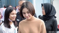 Vanesha Prescilla saat ditemui di studio Trans TV, Kapten Tendean, Jakarta Selatan pada Selasa (22/1). Pool/Noel/detikFoto.