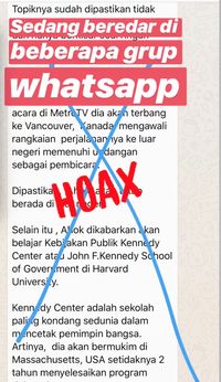 Kabar Ahok Bakal Kuliah di Harvard Usai Bebas Hoax