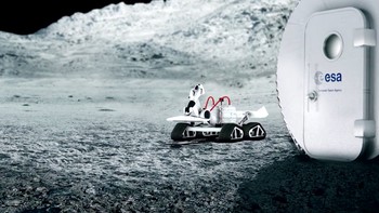 Kemudian robot yang memiliki printer 3 Dimensi akan melakukan tugas krusial selanjutnya. Foto: ESA